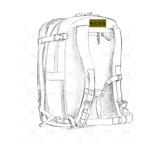 突击背包 战术双肩包 物资携行工具包