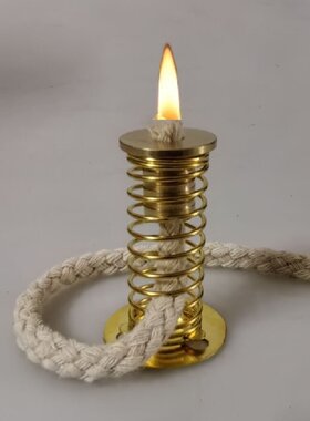 弹簧灯芯架食用油植物油架供灯油灯配件大豆油色拉油佛手灯芯架