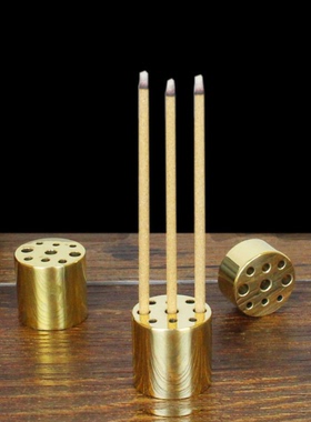 纯铜水滴支架香炉小葫芦