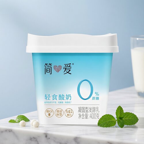 简爱0糖酸奶400g低温轻食代餐奶