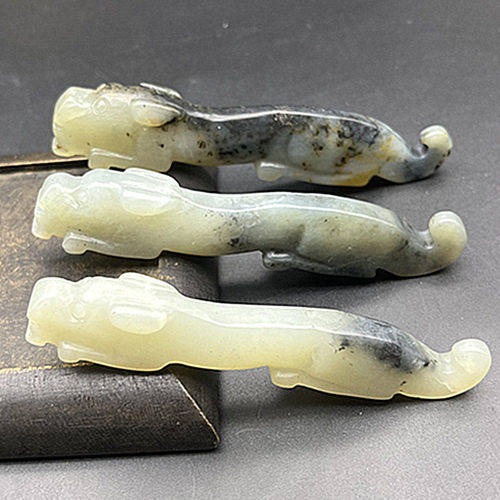 水墨老虎摆件把玩筷架笔架茶置