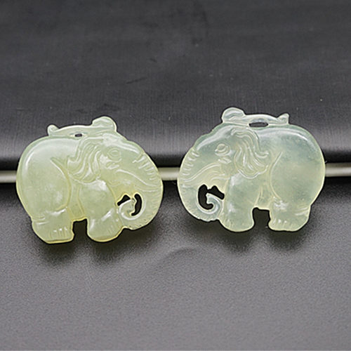 岫玉大象吊坠挂件如意玉佩玉坠