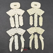 仿古岫玉雪花玉风铃吊坠挂件DIY古装 腰配汉服禁步古典玉风铃配件