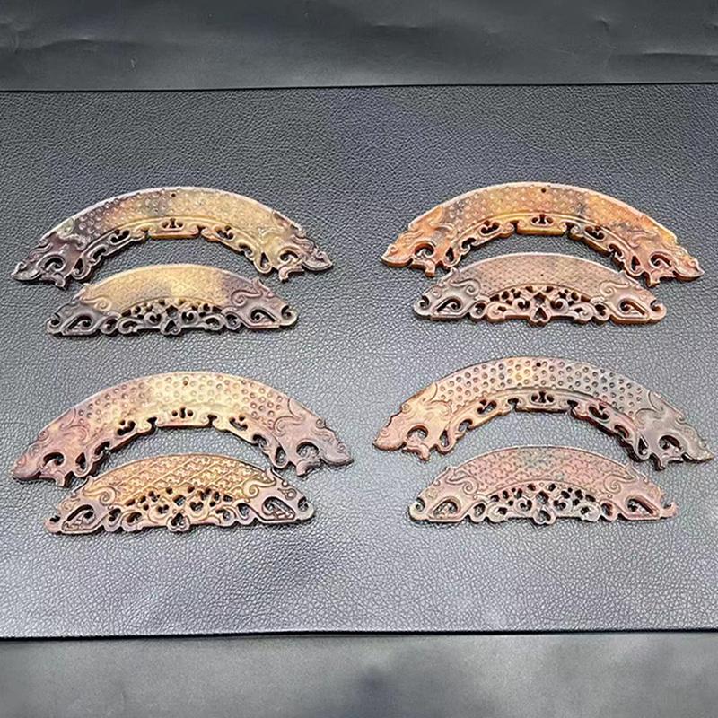 仿古双面雕刻玉璜玉佩玉坠腰佩