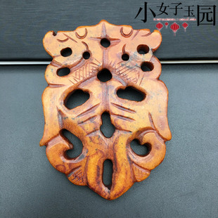 岫玉明清仿古龙玉吊坠挂件影视服装配饰龙玉佩玉坠汉服腰佩玉道具