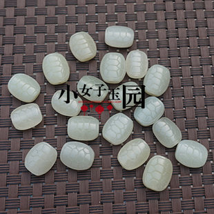 天然和田玉乌龟壳背云吊坠富甲天下龟背龟甲配饰 diy手链饰品配件