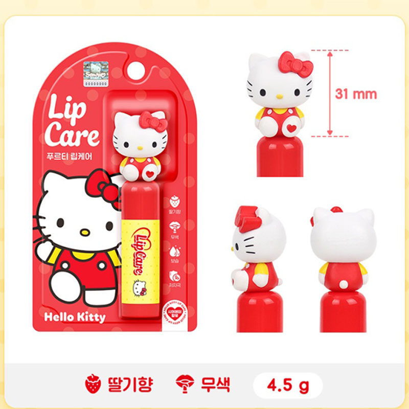 韩国三丽鸥儿童滋润唇膏保湿唇膏女童男童美乐蒂库洛米凯蒂猫润唇