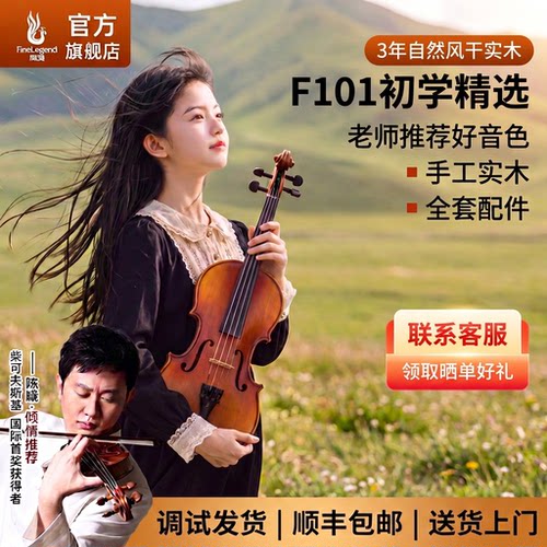 凤灵云杉木专业级练习演奏小提琴