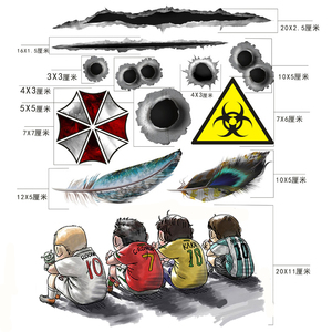 车贴划痕遮盖创意个性刮痕贴纸3d立体车身贴改装汽车装饰防水贴膜