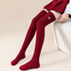 日本秋冬加长抗起球ins刺绣过膝袜日系堆堆袜JK洛丽塔长筒袜子女