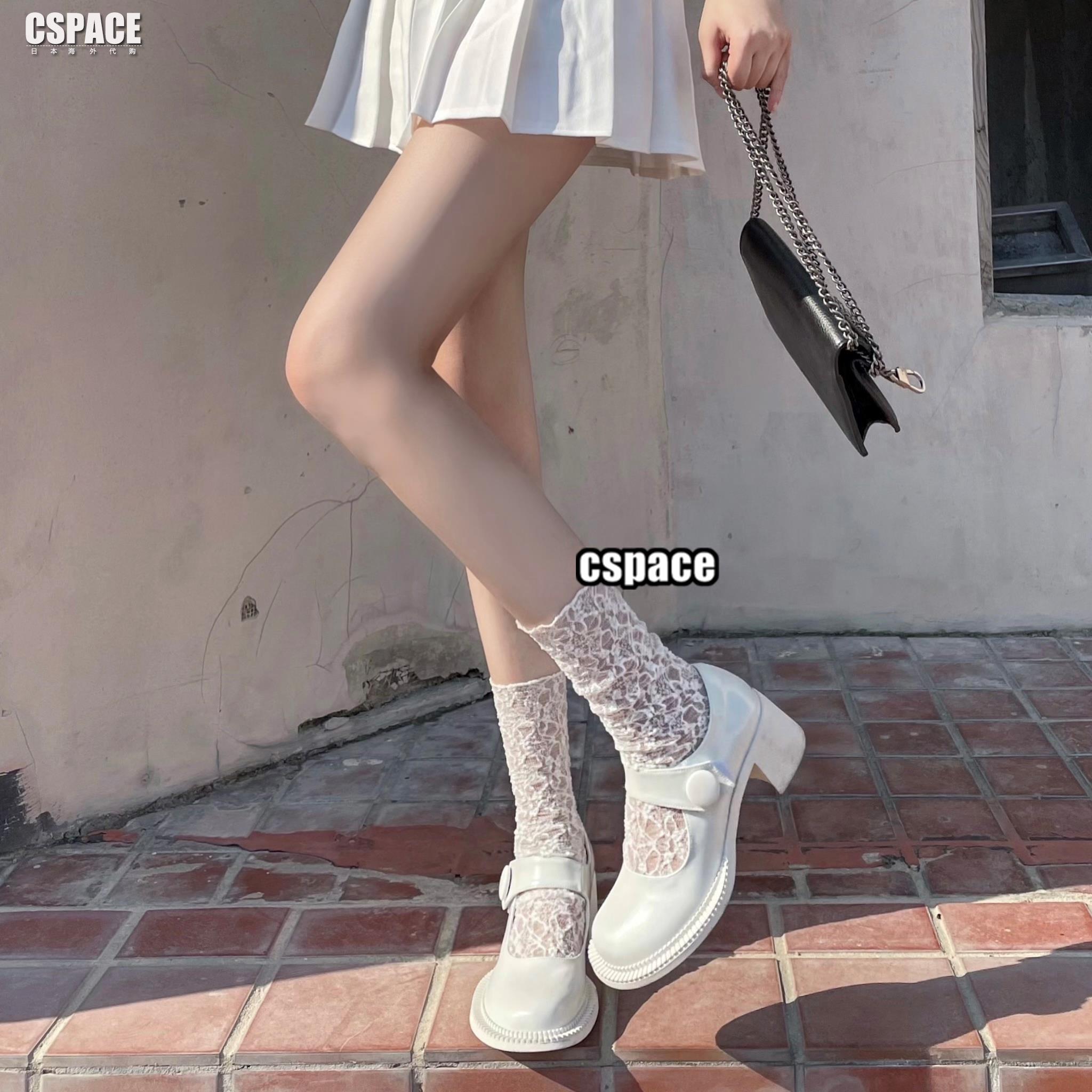日本GP夏日蕾丝小腿袜白丝日系