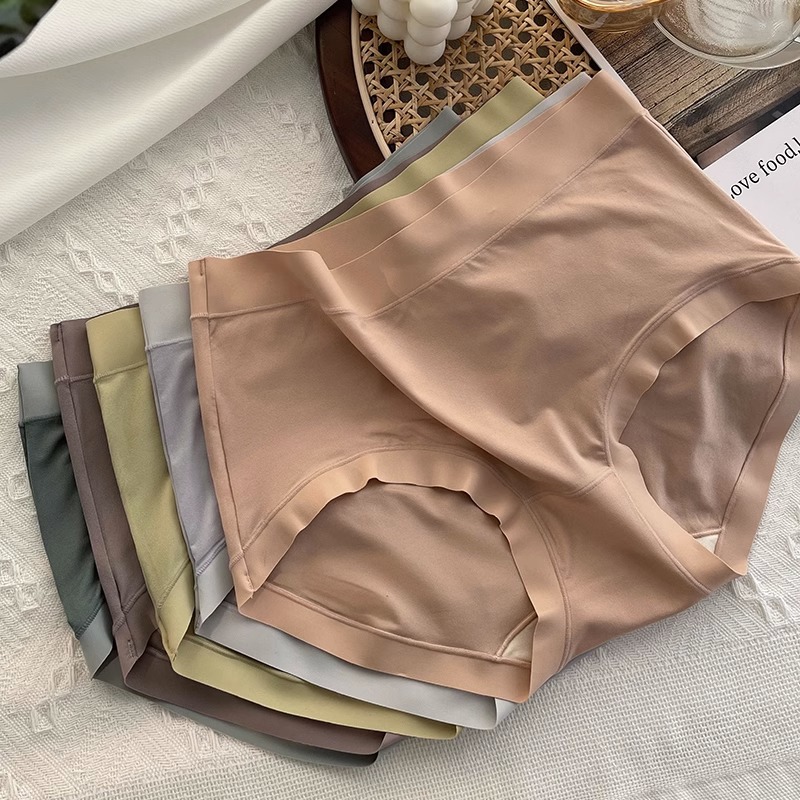 莫代尔内裤女蚕丝抑菌裆中腰