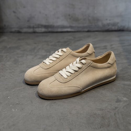 2025年新款秋季复古真皮德训鞋男