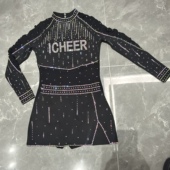 定制啦啦操比赛服装 舞蹈服运动会花球 啦啦队演出服竞技健美操服装