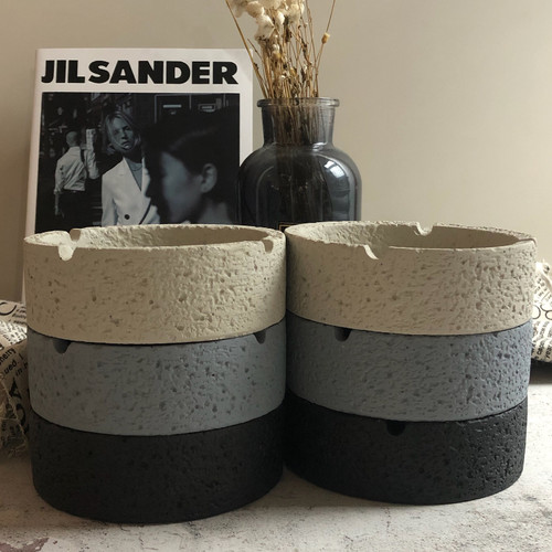 【极速发货】简约水泥烟灰缸ins高颜值圆形家用酒店民宿现代北欧