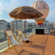 仿真稻草伞CBD天台农场遮阳伞防水防晒户外庭院露营地装 饰茅草伞