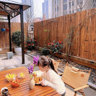 竹篱笆室外花园中式庭院围栏防腐