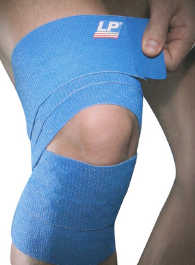 正品LP691硅胶弹性透气自粘专业绷带护膝男女篮球羽毛球健身固定