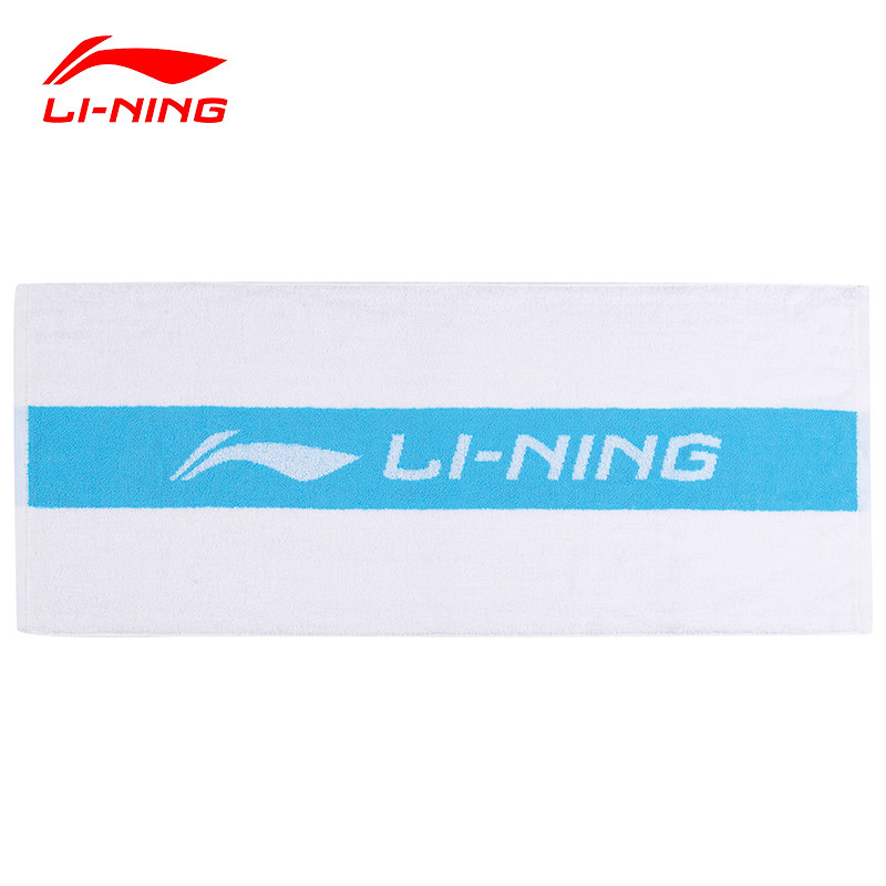 Lining李宁AMJT007羽毛球健身跑步运动手巾男女款加厚纯棉吸汗巾