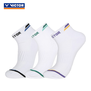 威克多VICTOR胜利羽毛球袜毛巾底男女运动袜子短筒透气包裹SK1006