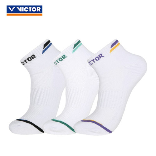 VICTOR羽毛球袜透气抗菌