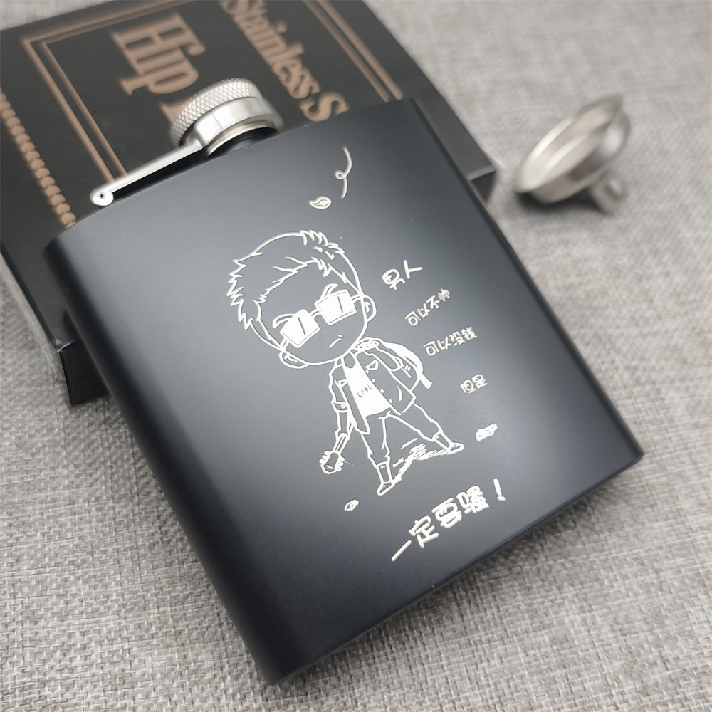 304不锈钢随身小酒壶3两4装