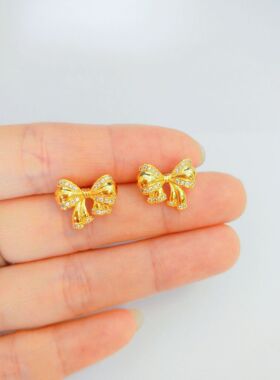 黄铜镀金徽镶蝴蝶结套装越南沙金