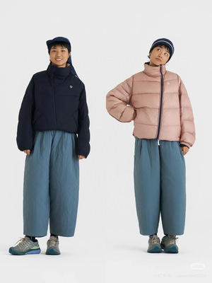 全新藏青色鹅绒双面穿羽绒服外套2026年冬季750篷