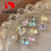 8鸽子蛋 东洲 超闪高品质多切面椭圆美甲彩色爆闪饰品