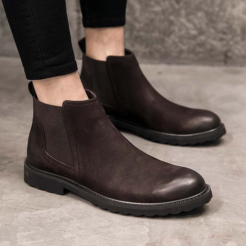 帕达索106 英伦保暖高帮潮流百搭马丁靴201106 BDZ 新款真皮短靴