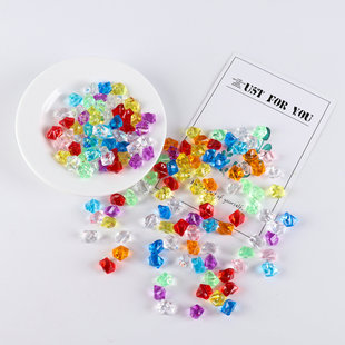 拍摄道具塑料水晶石塑料彩石仿真冰块不规则冰粒儿童宝石晶瓷画钻