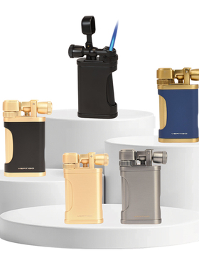 美国VERTIGO多工能雪茄打火机CLASSIC系列复古款单火焰带雪茄钻孔