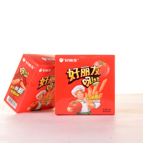 好丽友呀！土豆番茄酱味结婚满月周岁伴手礼搭配喜庆盒装12g