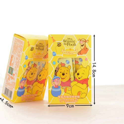 迪士尼蜂蜜西柚味棒棒糖结婚百日宴满月回礼儿童解馋糖果32g/4袋