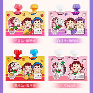 不二家吸吸果冻156g水果味2袋装网红零食儿童结婚满月回礼