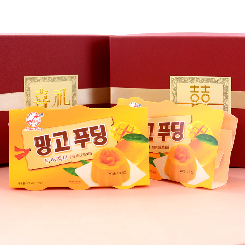 连兴多种口味6枚装果冻252g