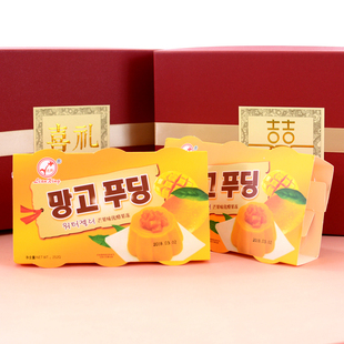 连兴芒果味优酪果冻杯装 252g 满月结婚礼盒伴手礼搭配6枚装