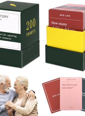 150Pc Life Story Interview Kit Family Conversation Cards toy