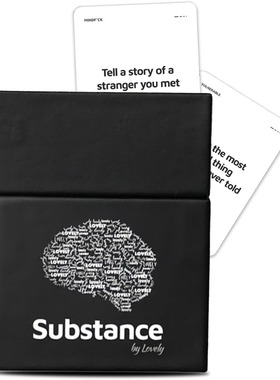 Substance Card Game 90 Deep Conversation Cards for Adults