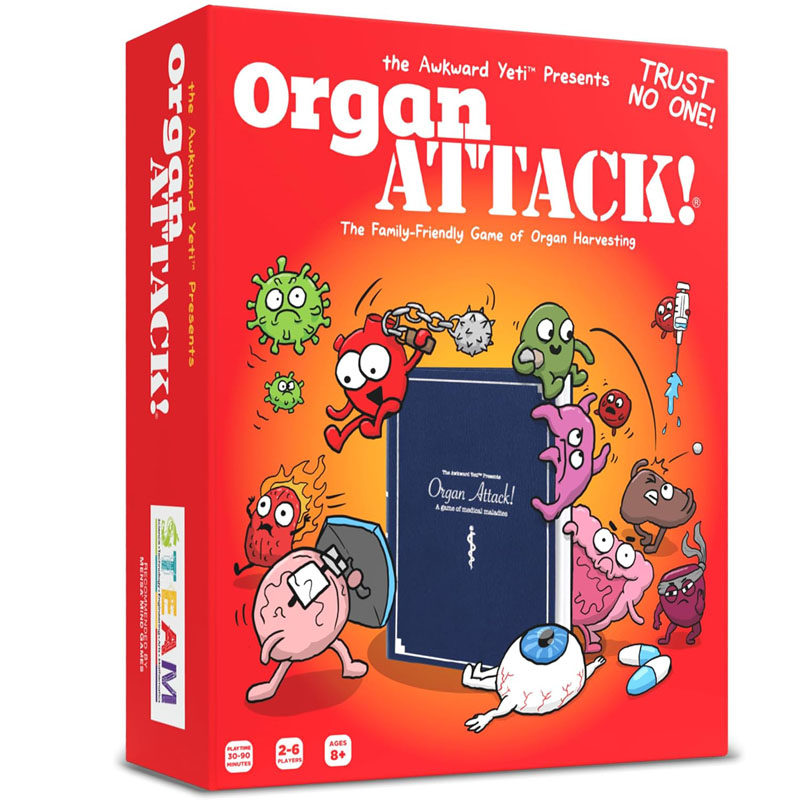 Organ Attack! Card Games A Family Fun science Game toys桌游
