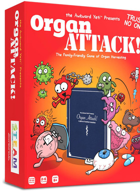 Organ Attack! Card Games A Family Fun science Game  toys桌游