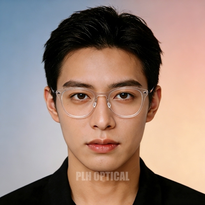 超轻5克眼镜渐变色复古简约椭圆框小脸大脸钛架眼镜框林伯同款