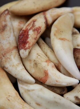 真黑牙狼牙吊坠男女项链手链脚1宝宝儿童转运汪汪队5.0-5.3厘米