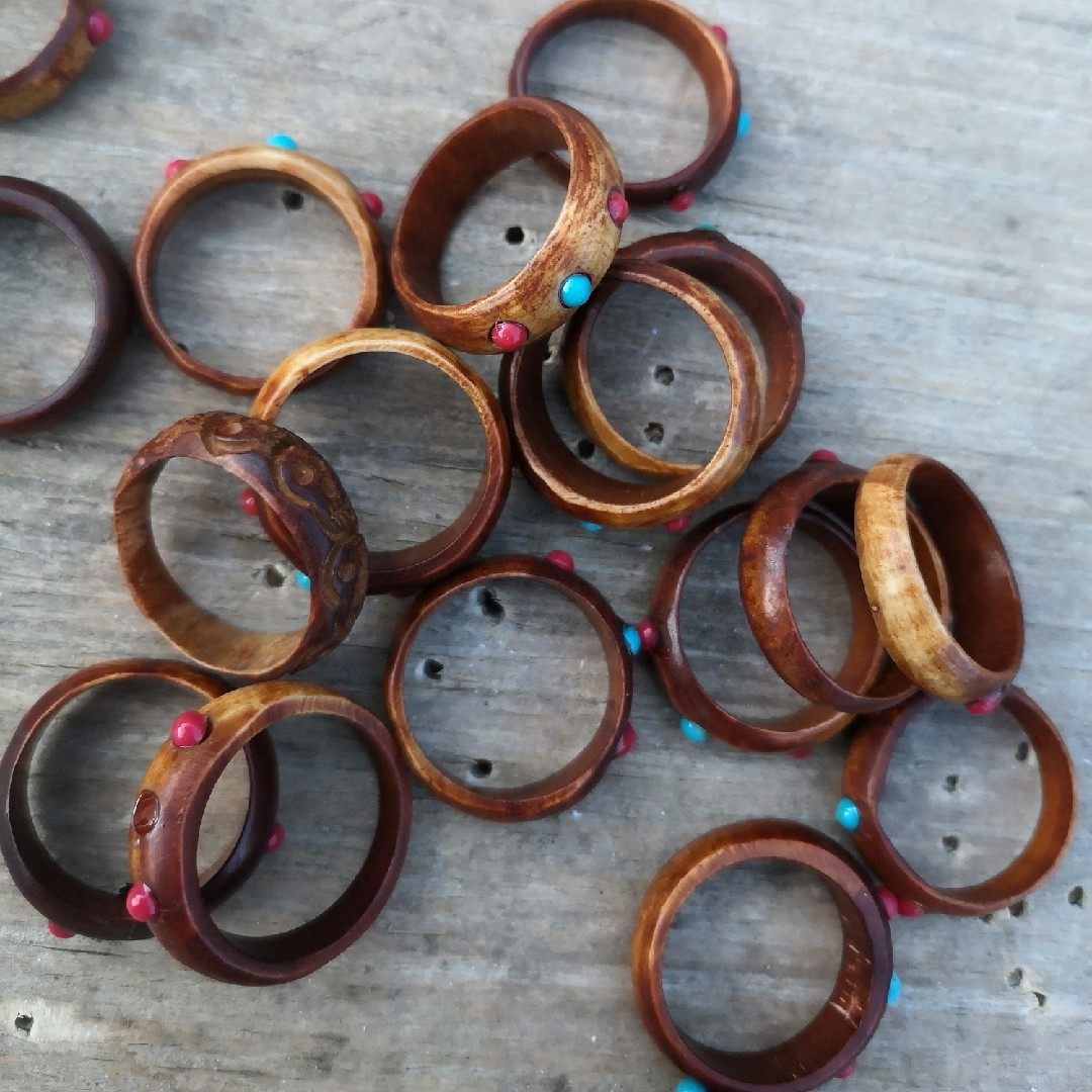 戒指diy情侣男女骨牦牛跑环圈精雕图镶宝石吊坠饰品个托空单配饰