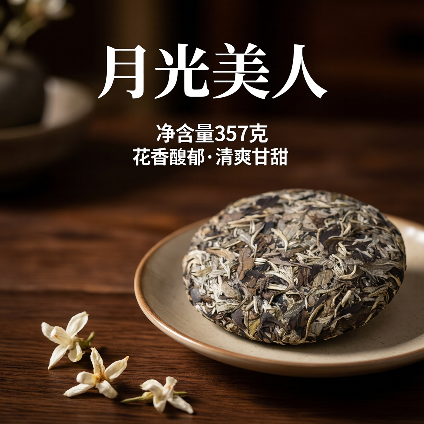 白茶老白茶云南古树茶357克老茶