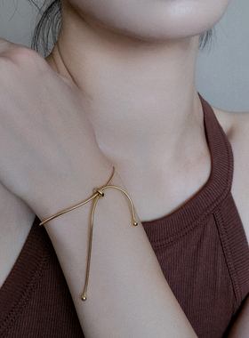 素链伸缩可调节蛇骨粗手链