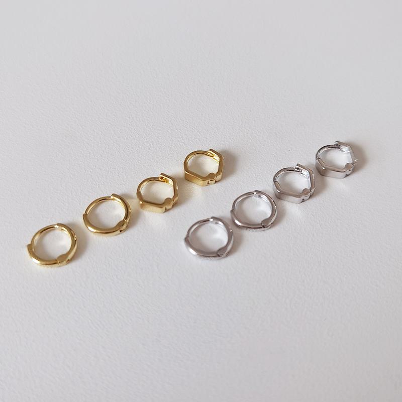 925纯银耳骨迷你款耳圈