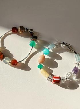 小确幸|白水晶天然石手链女手串礼物不规则天然水晶手串