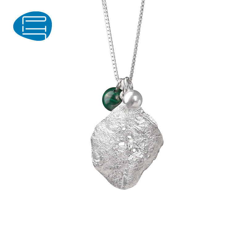 PH7 Wishing leaf series Zhiqiu Necklace 925 Silver Pendant Malachite Plain silver electroplate special counterin the Accessories/Fashion Jewelry, Necklace  category - from Buy2taobao.com to provide professional Taobao agent buy service