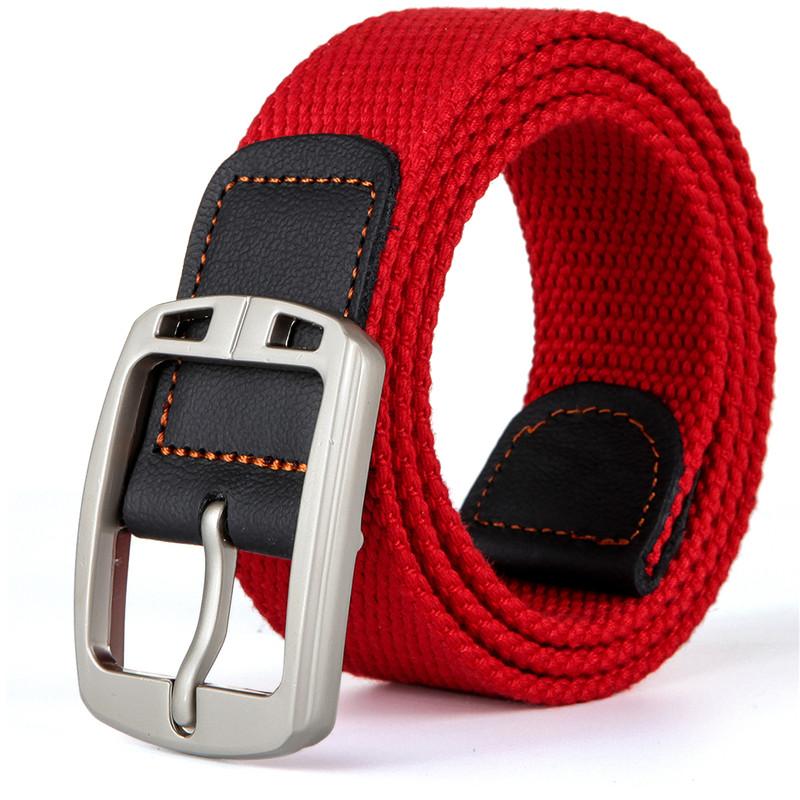 本命年编制结婚红男女士帆布腰带